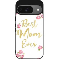 Google Pixel 9 / Pixel 9 Pro Case Hülle - Silikon schwarz Mom 2024 best Mom ever