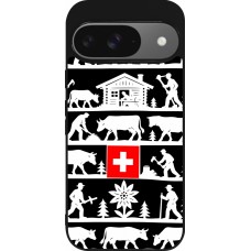 Google Pixel 9 / Pixel 9 Pro Case Hülle - Silikon schwarz Poya Schweiz 1 schwarz