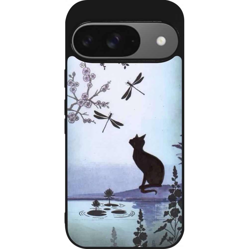 Google Pixel 9 / Pixel 9 Pro Case Hülle - Silikon schwarz Spring 19 12