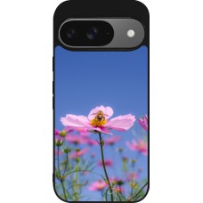 Google Pixel 9 / Pixel 9 Pro Case Hülle - Silikon schwarz Bee on a flower 2026