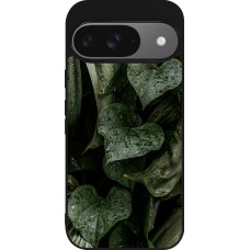 Google Pixel 9 / Pixel 9 Pro Case Hülle - Silikon schwarz Spring 23 fresh plants