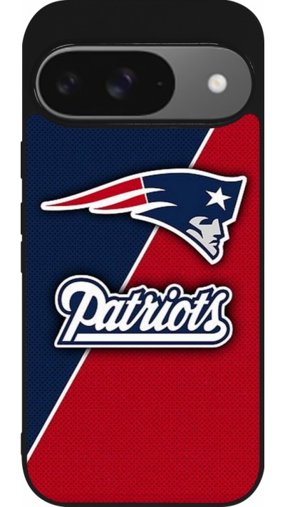 Google Pixel 9 / Pixel 9 Pro Case Hülle - Silikon schwarz Super Bowl 26 Patriots 1