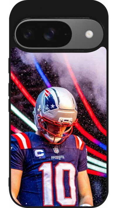 Google Pixel 9 / Pixel 9 Pro Case Hülle - Silikon schwarz Super Bowl 26 Patriots 3