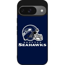 Google Pixel 9 / Pixel 9 Pro Case Hülle - Silikon schwarz Super Bowl 26 Seattle 3