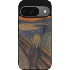 Google Pixel 9 / Pixel 9 Pro Case Hülle - Silikon schwarz Kunstbild - Der Schrei - Edvard Munch