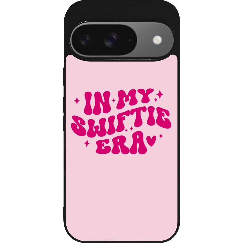 Google Pixel 9 / Pixel 9 Pro Case Hülle - Silikon schwarz Taylor Swift In My Swiftie Era - Pink