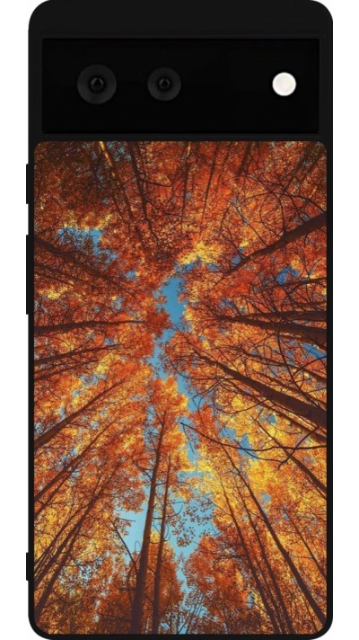 Coque Google Pixel 6 - Silicone rigide noir Autumn 25 Trees Coque Google Pixel 6 - Silicone rigide noir Autumn 25 Trees