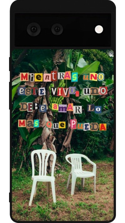 Coque Google Pixel 6 - Silicone rigide noir Chairs DTMF