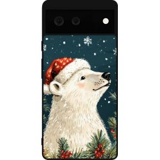 Google Pixel 6 Case Hülle - Silikon schwarz Christmas 25 Bear