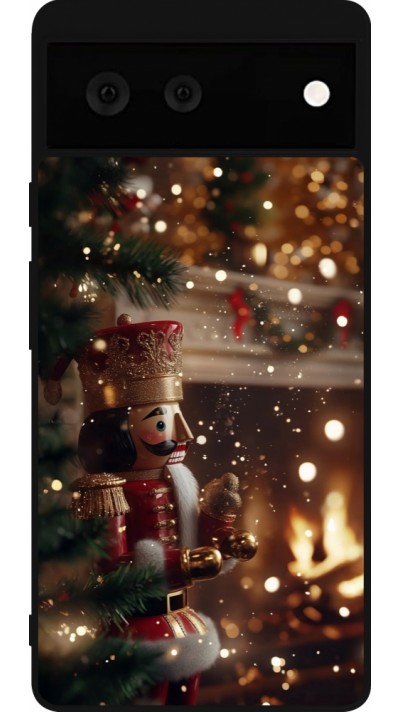Google Pixel 6 Case Hülle - Silikon schwarz Christmas 25 Xmas Nutcracker