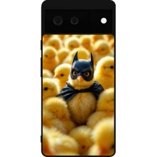 Google Pixel 6 Case Hülle - Silikon schwarz Easter 2026 Chicken Batman