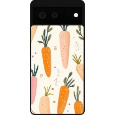 Google Pixel 6 Case Hülle - Silikon schwarz Easter 2026 Illustration carrots