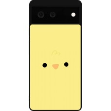 Google Pixel 6 Case Hülle - Silikon schwarz Easter 2026 Little chicken