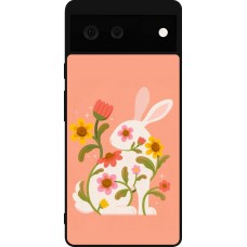 Google Pixel 6 Case Hülle - Silikon schwarz Easter 2026 Rabbit collage