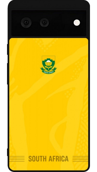 Google Pixel 6 Case Hülle - Silikon schwarz Südafrika 2026 personalisierbares Fussballtrikot