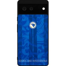 Google Pixel 6 Case Hülle - Silikon schwarz Bosnien und Herzegowina 2026 personalisierbares Fussballtrikot