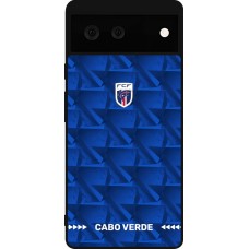 Google Pixel 6 Case Hülle - Silikon schwarz Kap Verde 2026 personalisierbares Fussballtrikot