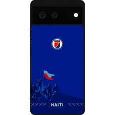Google Pixel 6 Case Hülle - Silikon schwarz Haiti 2026 personalisierbares Fussballtrikot