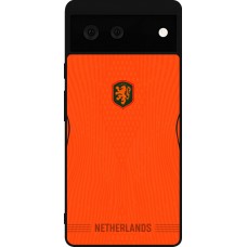 Google Pixel 6 Case Hülle - Silikon schwarz Niederlande 2026 personalisierbares Fussballtrikot