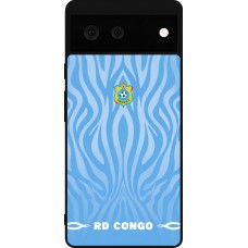 Google Pixel 6 Case Hülle - Silikon schwarz Demokratische Republik Kongo 2026 personalisierbares Fussballtrikot