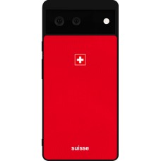 Google Pixel 6 Case Hülle - Silikon schwarz Schweiz 2026 personalisierbares Fussballtrikot