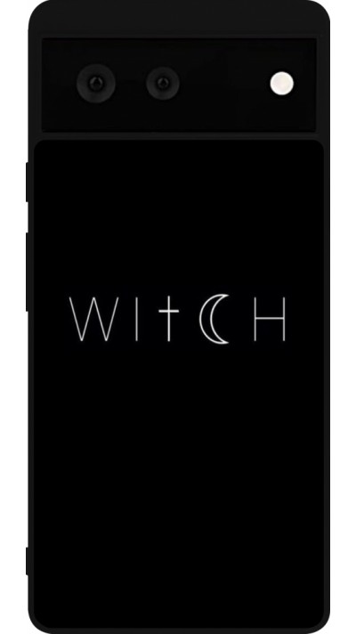 Coque Google Pixel 6 - Silicone rigide noir Halloween 22 witch word Coque Google Pixel 6 - Silicone rigide noir Halloween 22 witch word
