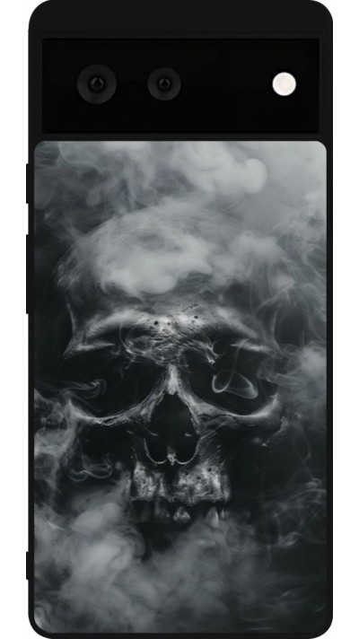 Coque Google Pixel 6 - Silicone rigide noir Halloween 2024 smoky skull Coque Google Pixel 6 - Silicone rigide noir Halloween 2024 smoky skull