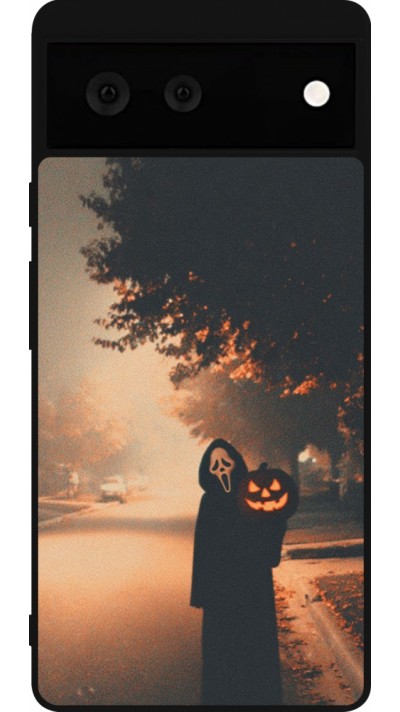 Google Pixel 6 Case Hülle - Silikon schwarz Halloween 2025 Scream