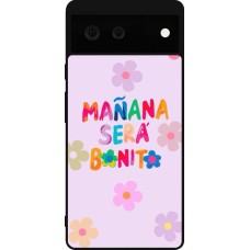 Coque Google Pixel 6 - Silicone rigide noir Karol G Manana sera bonito