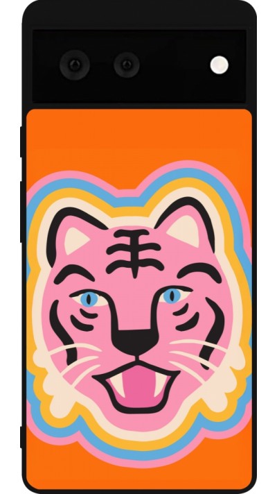 Google Pixel 6 Case Hülle - Silikon schwarz Lion colors 2026