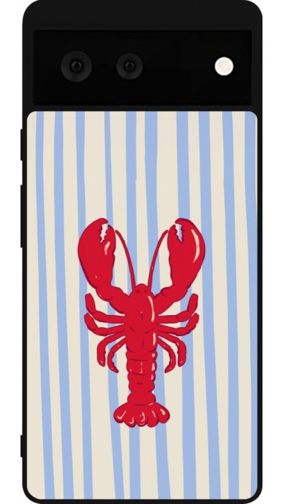 Google Pixel 6 Case Hülle - Silikon schwarz Red lobster 2026
