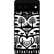 Coque Google Pixel 6 - Silicone rigide noir Poya Suisse 2