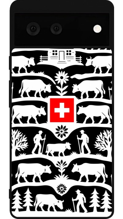 Google Pixel 6 Case Hülle - Silikon schwarz Poya Schweiz 3 schwarz