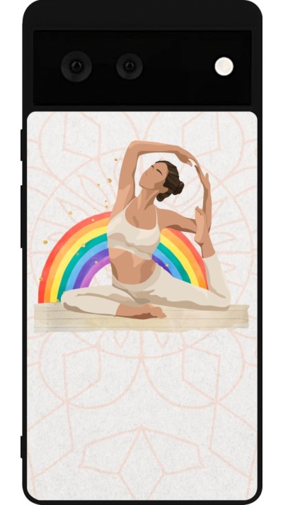 Google Pixel 6 Case Hülle - Silikon schwarz Spring 23 yoga vibe