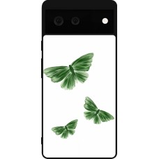 Coque Google Pixel 6 - Silicone rigide noir Butterflies Spring 2026
