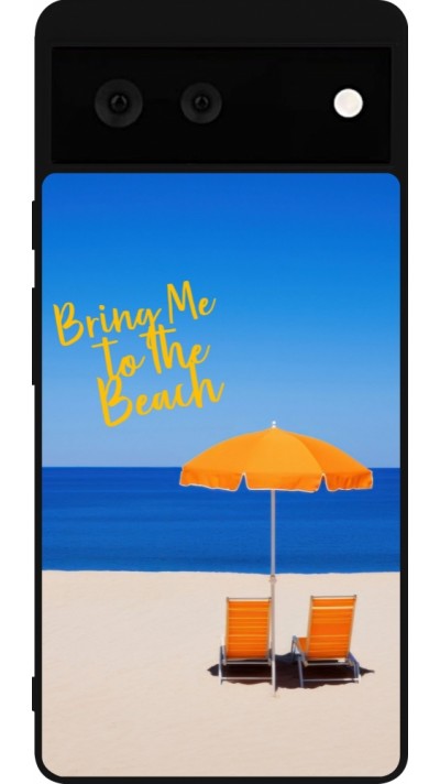 Google Pixel 6 Case Hülle - Silikon schwarz Summer 2025 Bring me to the beach