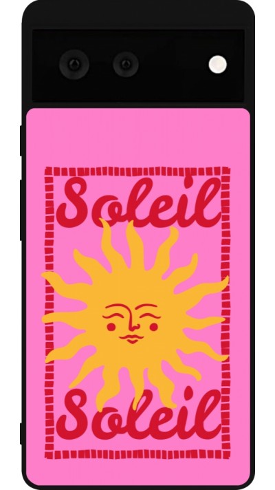 Google Pixel 6 Case Hülle - Silikon schwarz Sun sun 2026