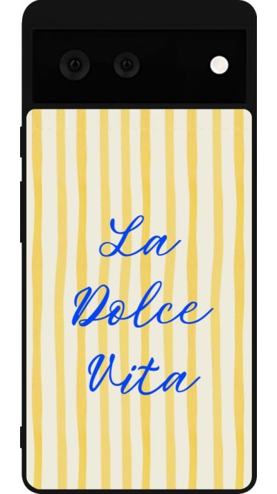 Google Pixel 6 Case Hülle - Silikon schwarz The good life 2026