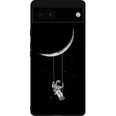 Google Pixel 6a Case Hülle - Silikon schwarz Astro balançoire