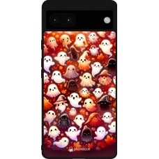 Google Pixel 6a Case Hülle - Silikon schwarz Gespenster Herbst niedlich