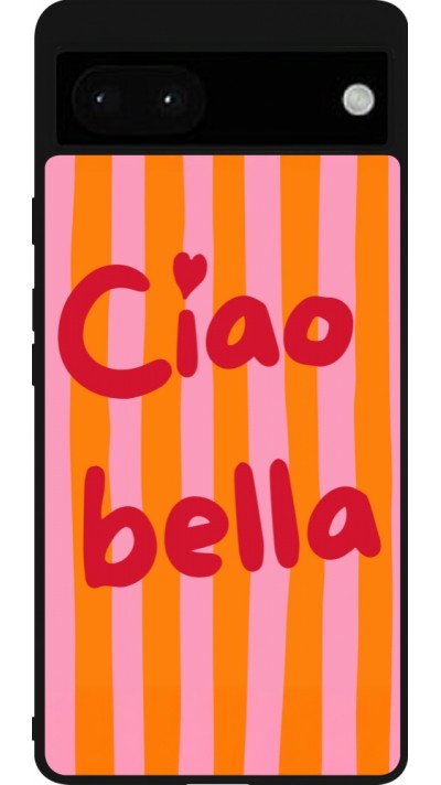 Google Pixel 6a Case Hülle - Silikon schwarz Bye Bella 2026