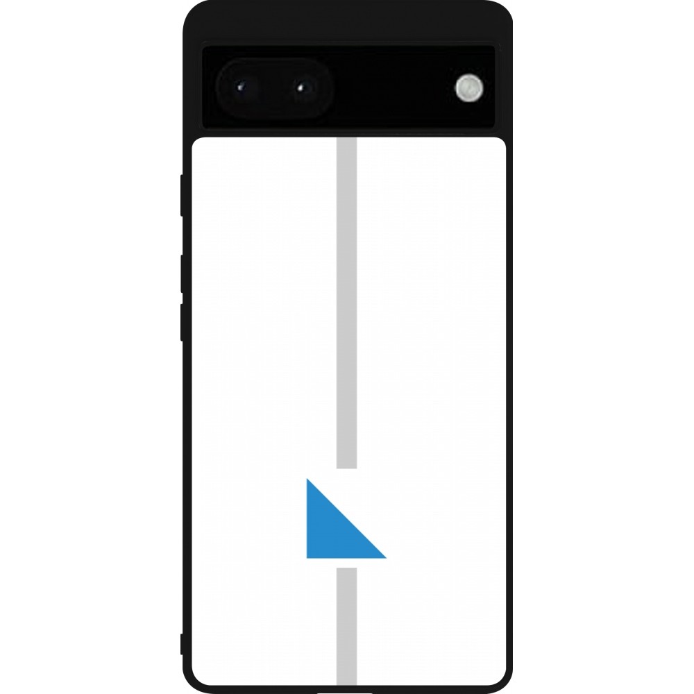 Google Pixel 6a Case Hülle - Silikon schwarz Kanton ZH weiss