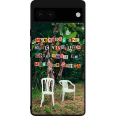 Coque Google Pixel 6a - Silicone rigide noir Chairs DTMF