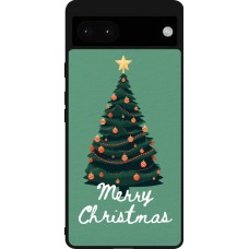 Google Pixel 6a Case Hülle - Silikon schwarz Christmas 25 Xmas Tree