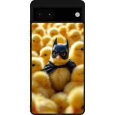 Google Pixel 6a Case Hülle - Silikon schwarz Easter 2026 Chicken Batman