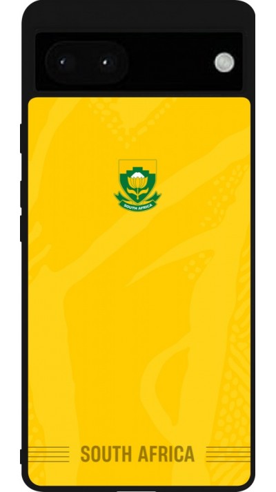 Google Pixel 6a Case Hülle - Silikon schwarz Südafrika 2026 personalisierbares Fussballtrikot
