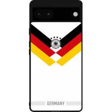 Google Pixel 6a Case Hülle - Silikon schwarz Deutschland 2026 personalisierbares Fussballtrikot
