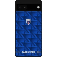 Google Pixel 6a Case Hülle - Silikon schwarz Kap Verde 2026 personalisierbares Fussballtrikot