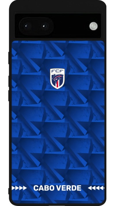 Google Pixel 6a Case Hülle - Silikon schwarz Kap Verde 2026 personalisierbares Fussballtrikot