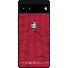Google Pixel 6a Case Hülle - Silikon schwarz Südkorea 2026 personalisierbares Fussballtrikot